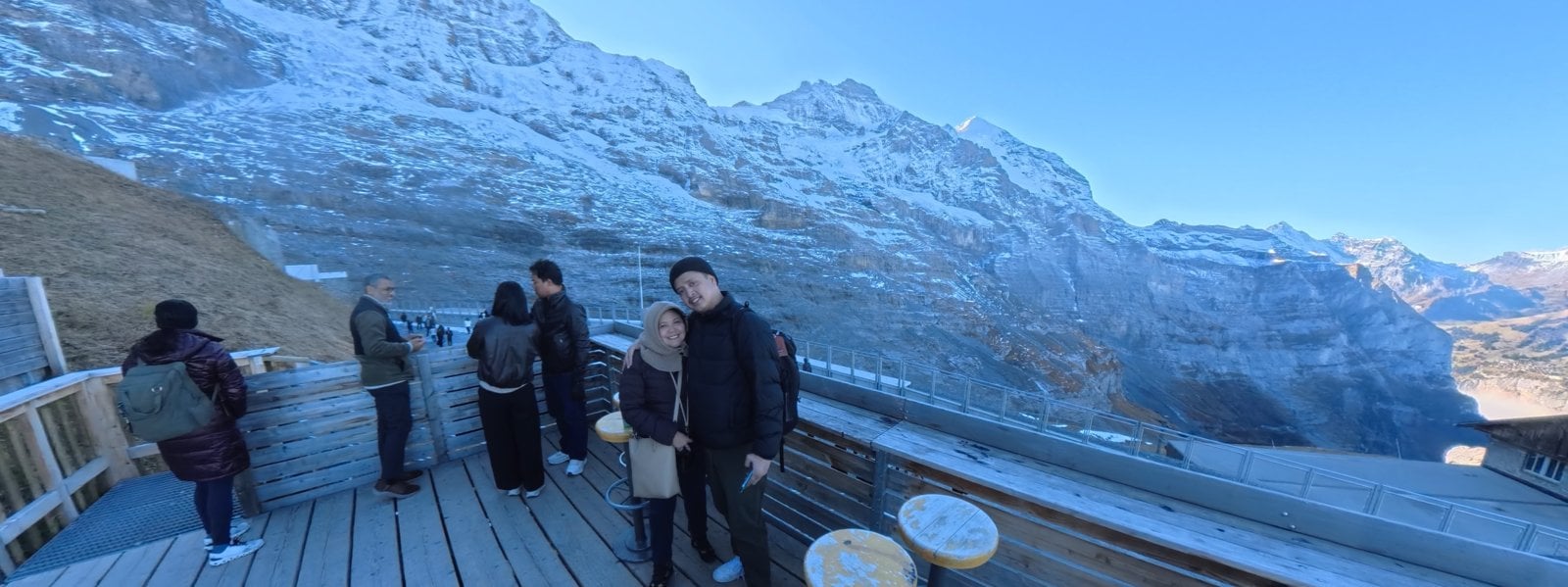 360 view of the Eiger from the deck