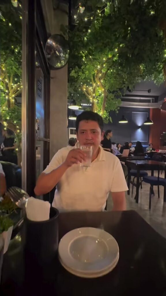 Paolo at our table at Ambit Cafe & Bar
