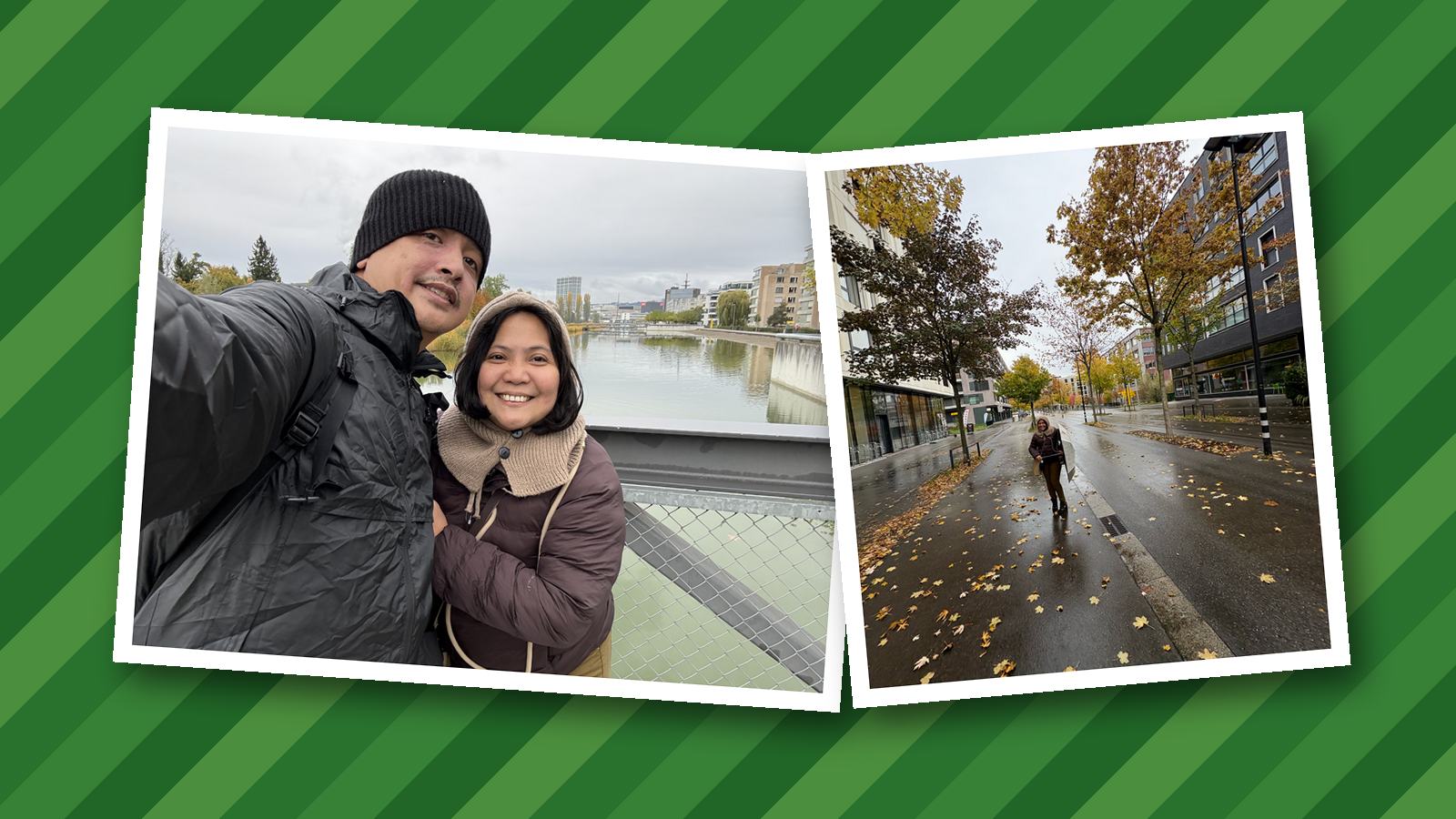 Our First Walk in Zurich: Autumn Leaves and a Little Rain