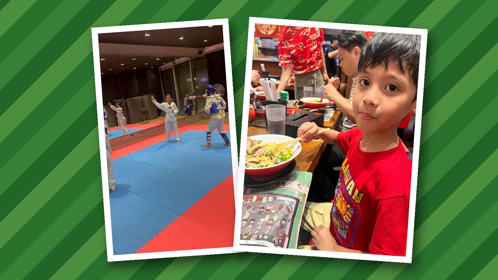 Basti Treats Ethan and Sky to Ramen Nagi After Taekwondo