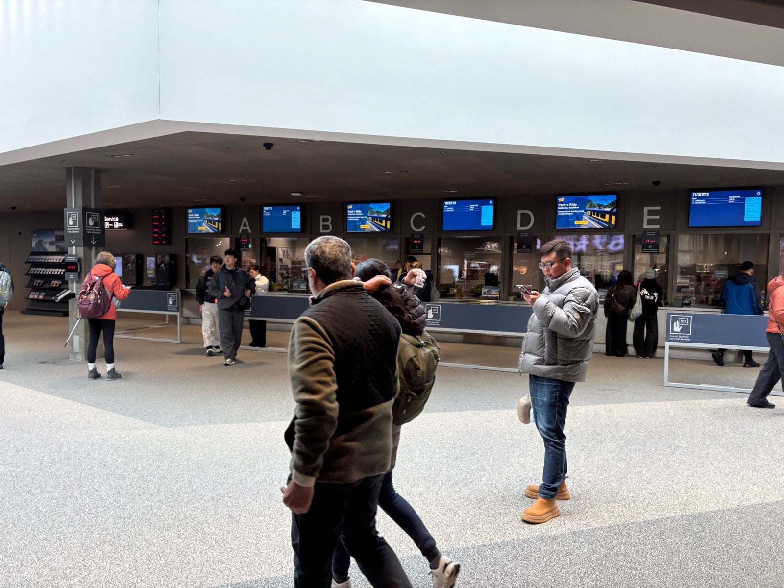 Grindelwald Terminal ticket hall