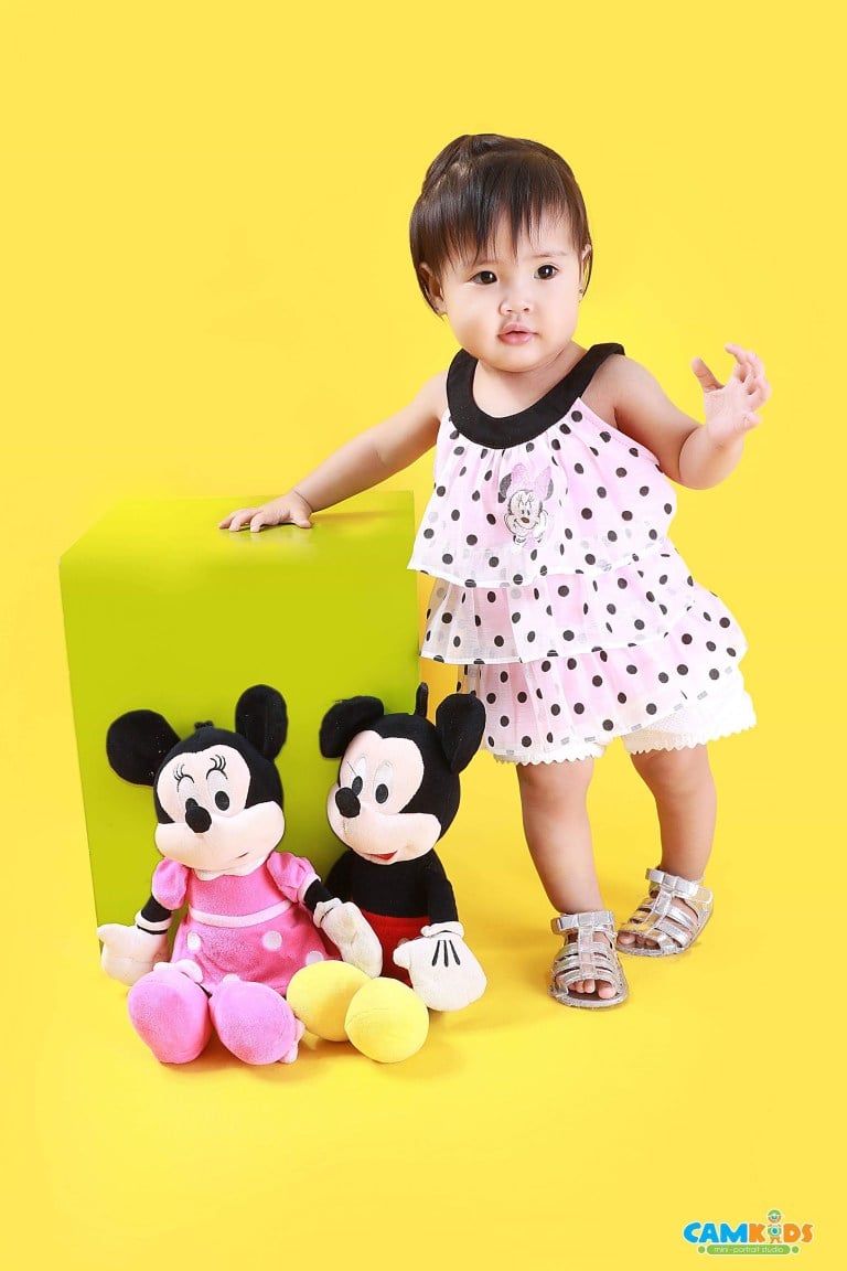 Chloe with Mickey
