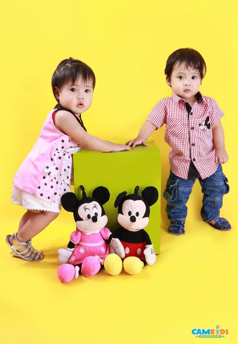 Twins first photoshoot